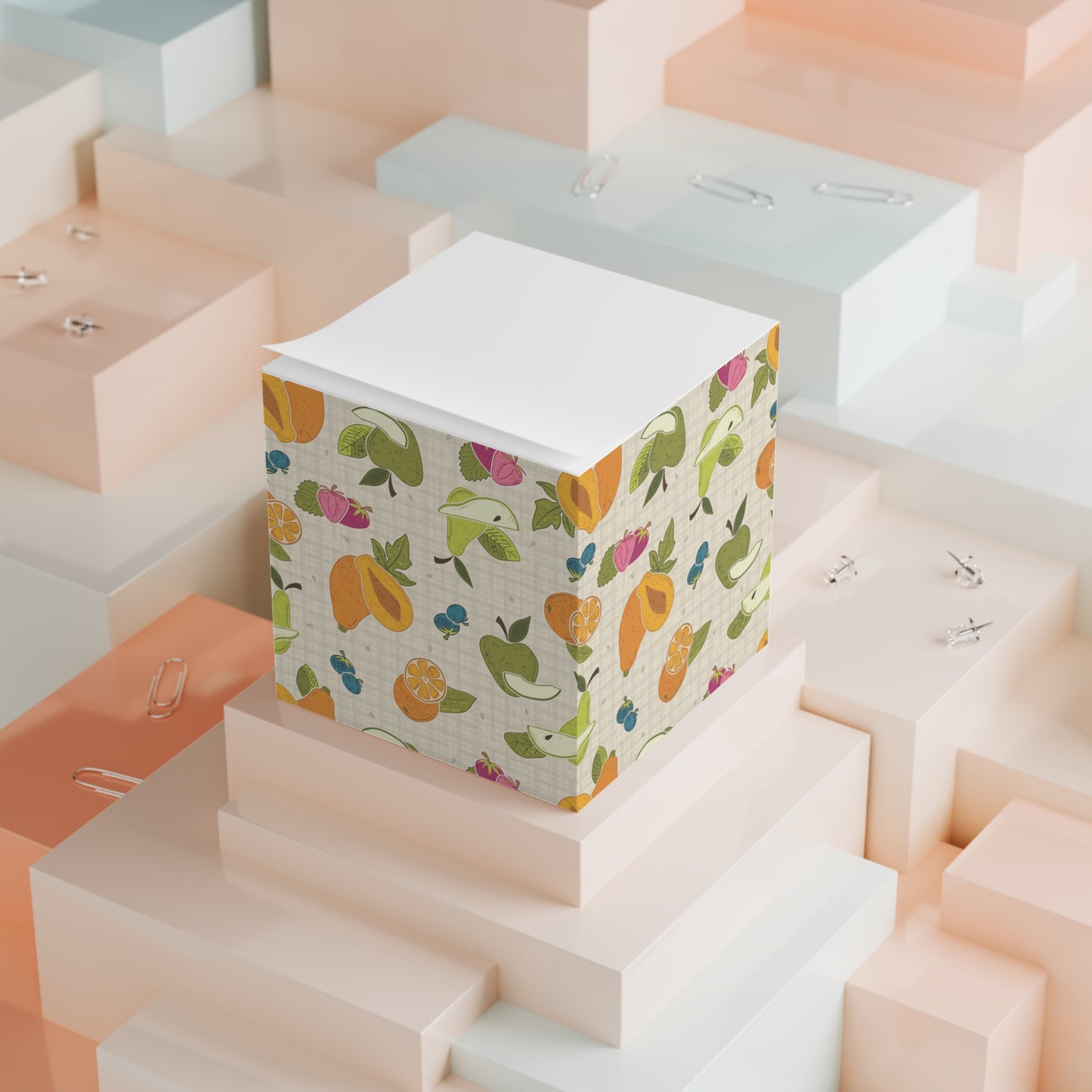 Fruit Bowl Note Cube
